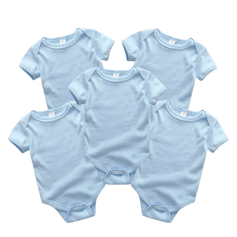 Baby Clothes5063 5 шт./лот комбинезон унисекс Одежда с единорогом для девочек одежда с короткими рукавами для маленьких девочек комбинезон для новорожденных - Цвет: Baby Clothes5063