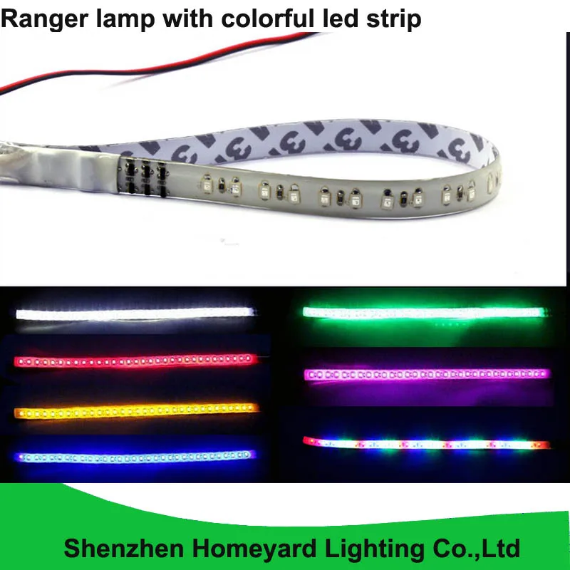 10pc 30CM colorful led strip 32 leds drl daytime running light Ranger lamp DIY decorate waterproof | Автомобили и мотоциклы
