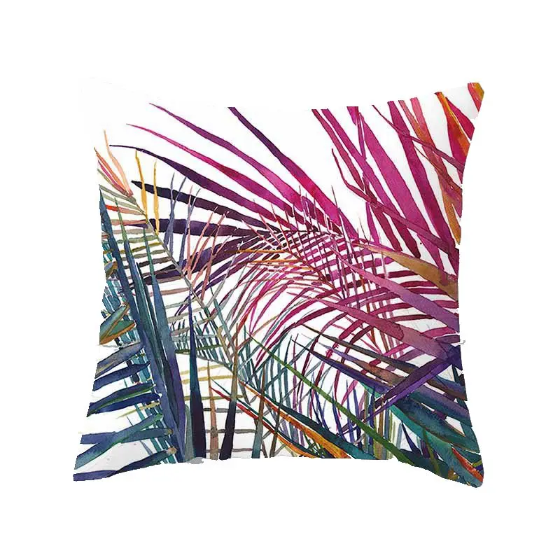 Тропическое дерево зеленая наволочка из полиэстера и хлопка для декоративных