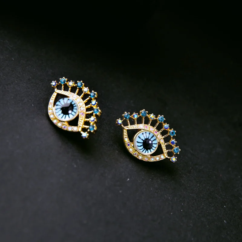 Онлайн шоппинг индийские серьги гвоздики с голубыми глазами Новое поступление