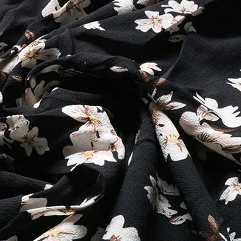 Шифоновое платье с разбитыми цветами женское в европейском и американском стиле