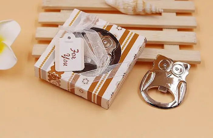 

Baby shower party favor gifts and giveaways for guests - owl shape beer bottle opener wedding party favors 50pcs/lot