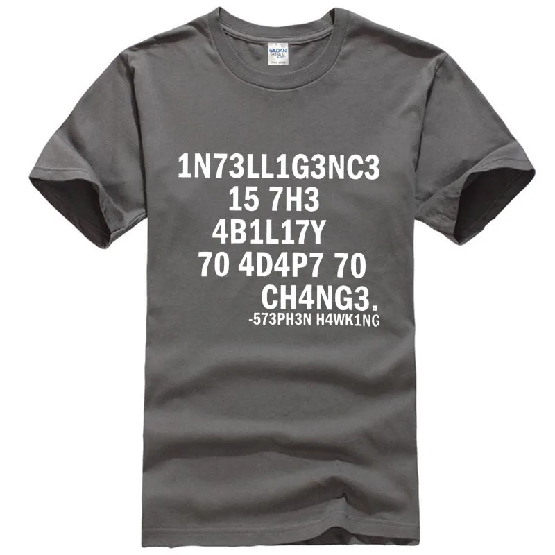 H4wk1ng - 1n73ll1g3nc3 15 7h3 4b1l17y 70 4d4p7 Ch4ng3 Popular Tagless Tee T-Shirt | Мужская одежда