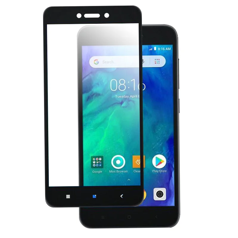 3D закаленное стекло с высоким содержанием алюминия для Xiaomi Redmi Go полноэкранная