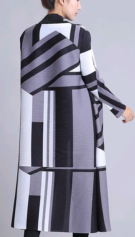 Ветровка с длинными рукавами геометрическими узорами | Женская одежда