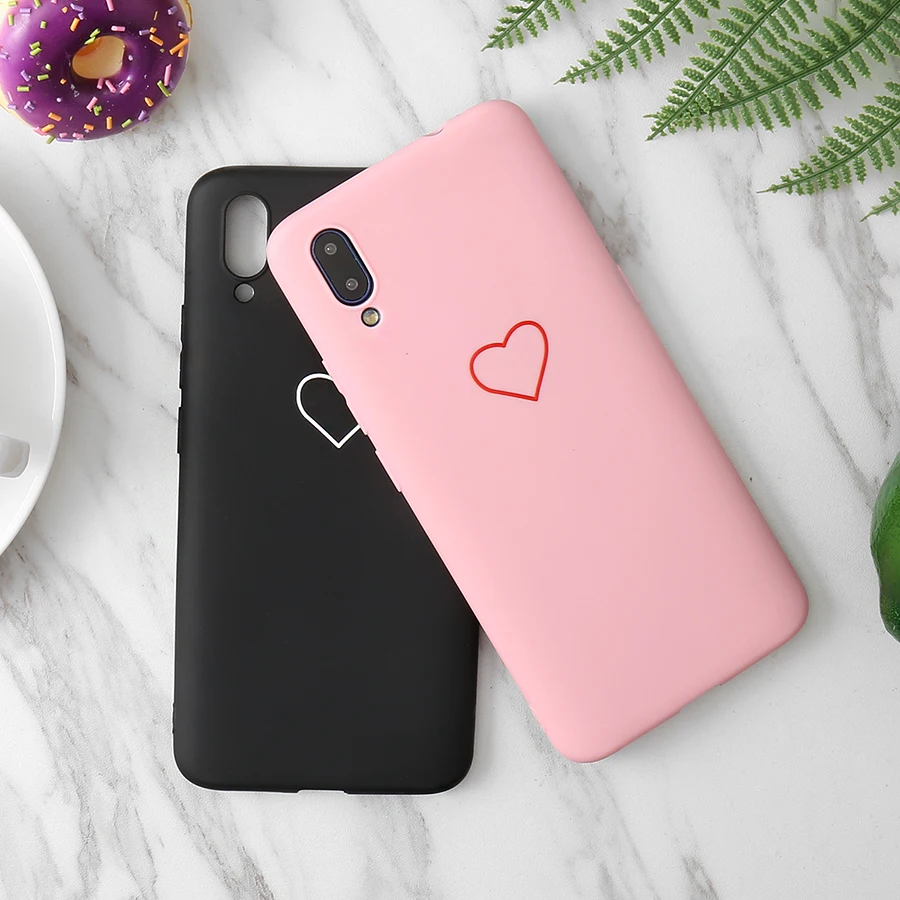 Милый 3D силиконовый чехол с любовным сердцем для ViVO Y66 Y55 Y53 Y79 Y75 X6 X7 X9 X9S X20 Plus V3 Max X