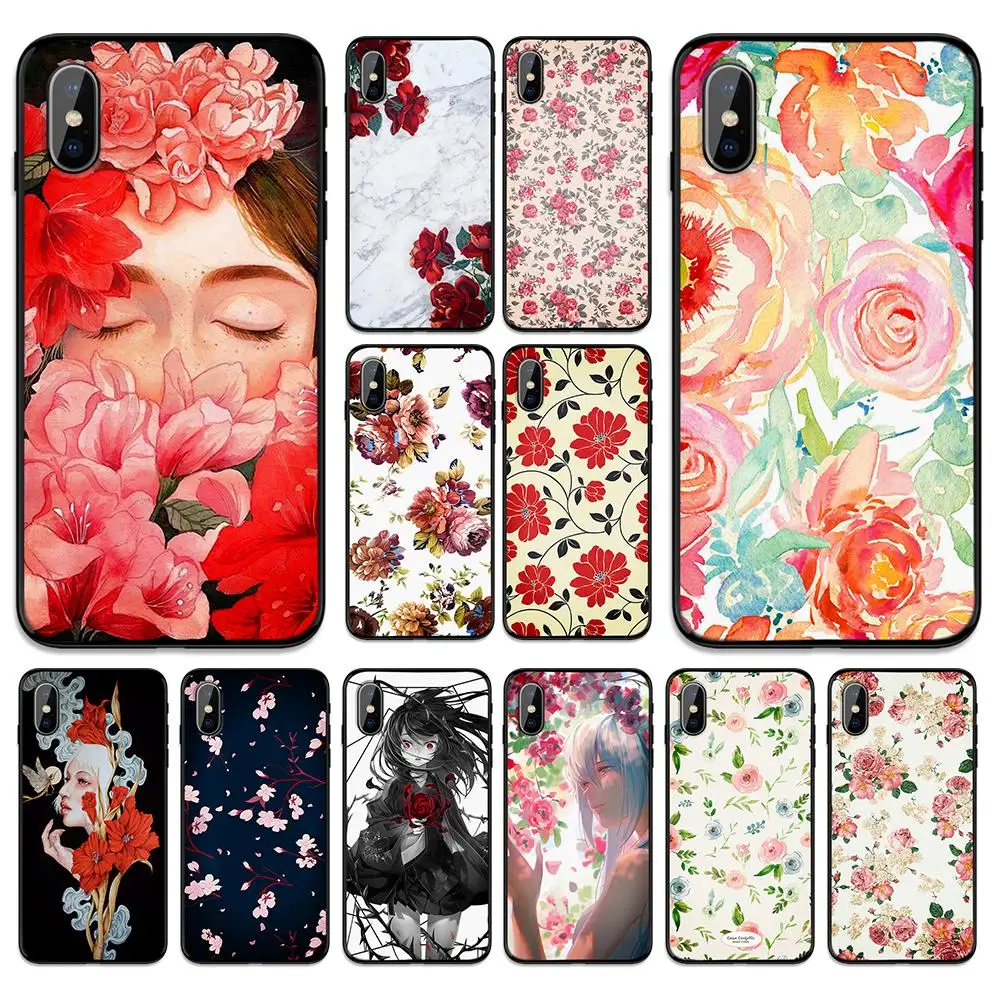 РОЗА Подсолнух мрамор девушка мягкая термополиуретановая крышка-чехол для Apple