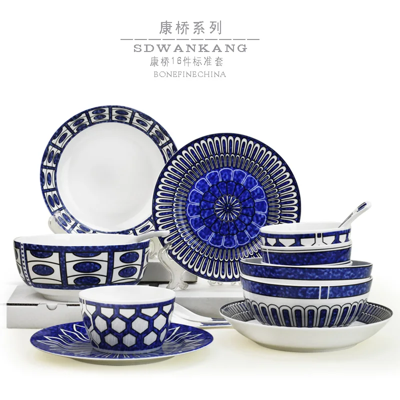 Набор керамических тарелок ложек 16 шт.|set bowls|bone china dinnerware setchina set |