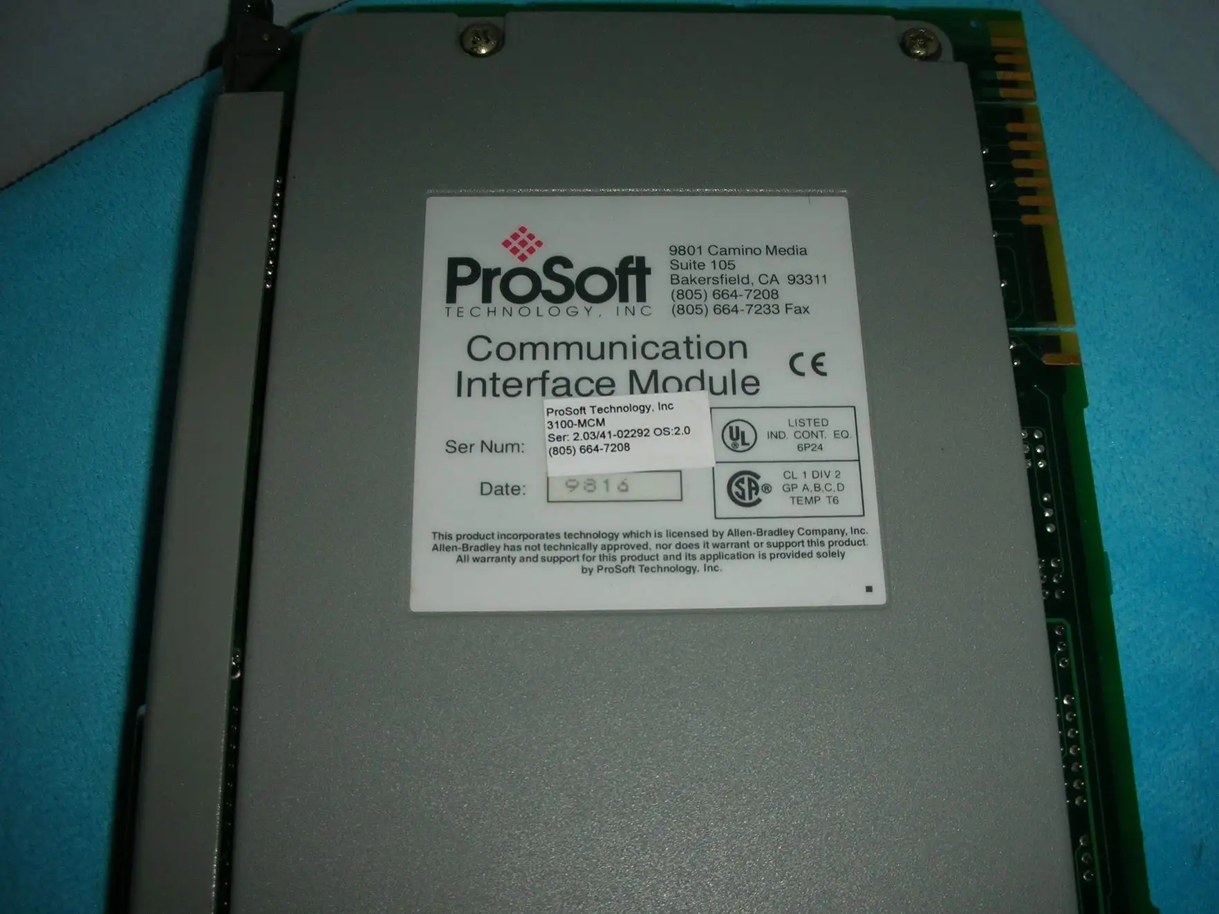 

3100-MCM PROSOFT