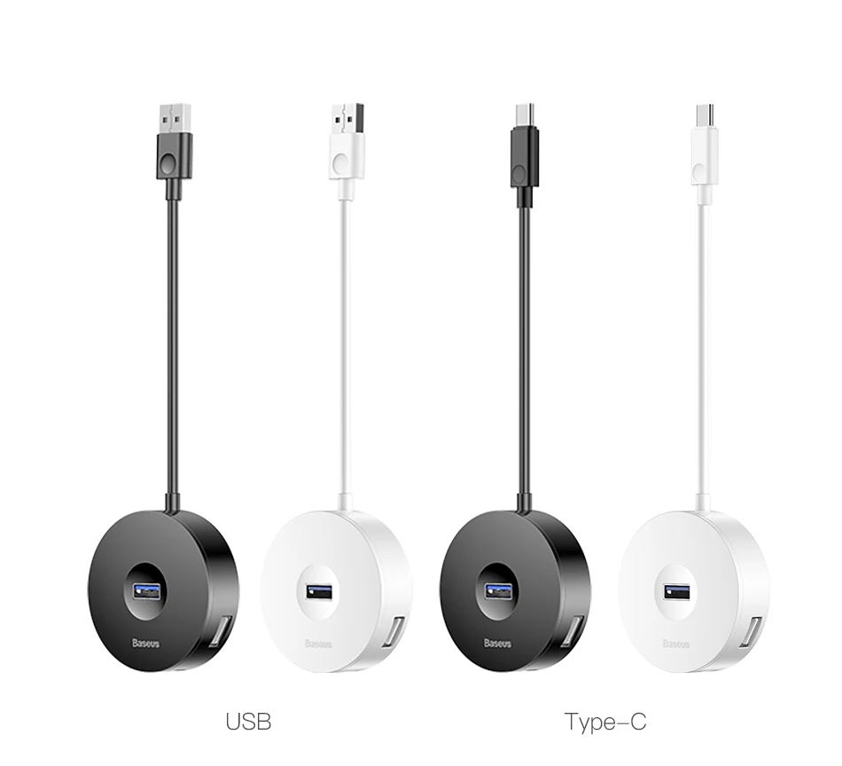 Baseus usb-хаб USB 3,0 USB C концентратор для MacBook Pro поверхностный концентратор USB Type C USB 2,0 адаптер с Micro USB для компьютера USB разветвитель
