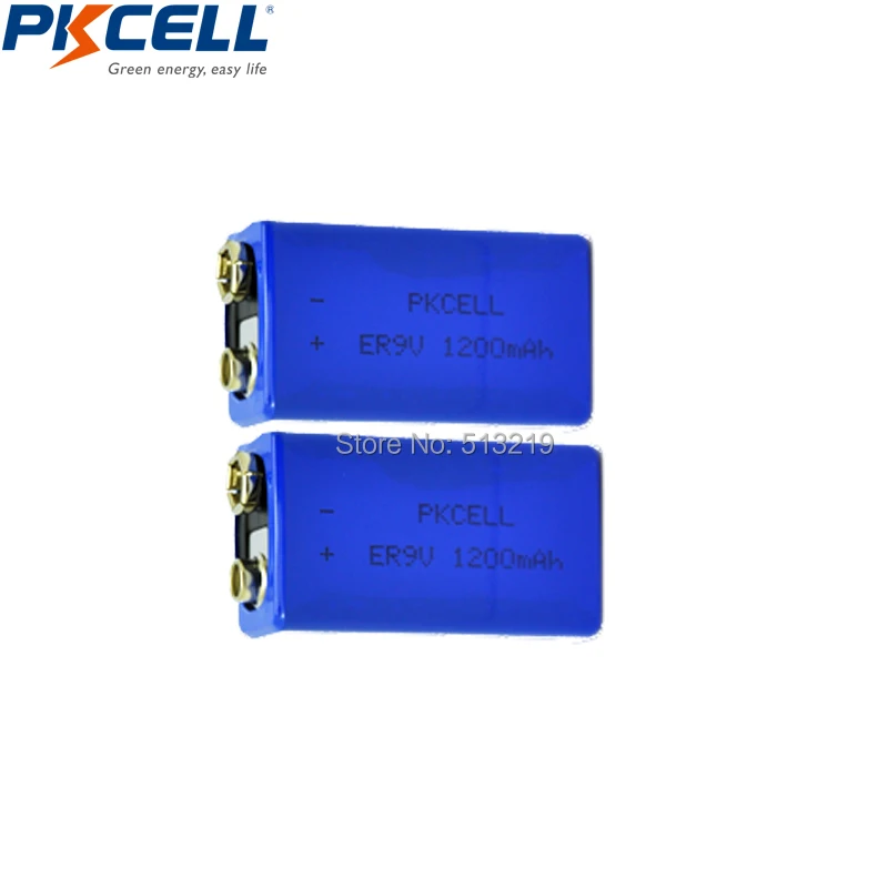 4 шт. ER9V 6F22/6LR61 PP3 1200mah 10,8 V литий-Тионилхлорид(Li-SOCl2) батарея ER 9V батареи для датчика дыма/игрушки