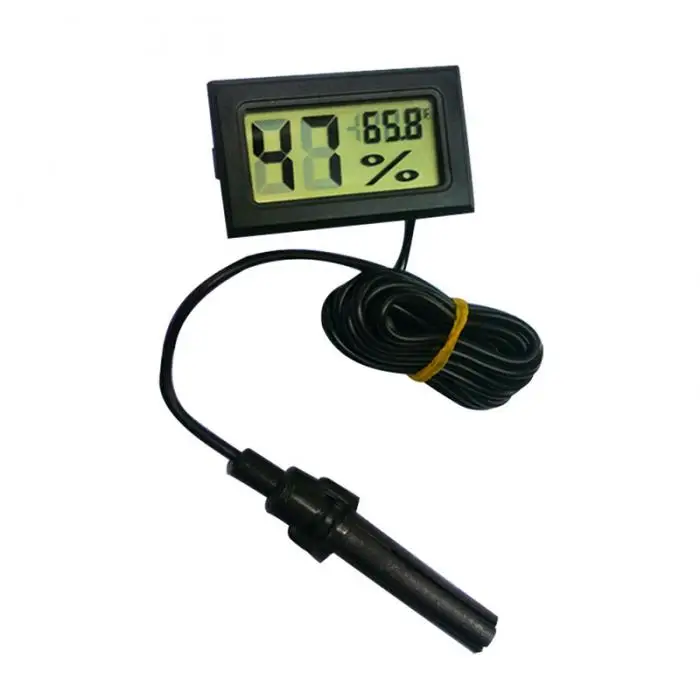 Mini LCD Digital Display Thermometer Hygrometer Temperature Humidity Meter Weather Station Indoor Kitchen Termometers-Drop
