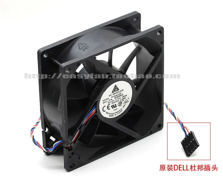 Охлаждающий вентилятор для сервера Delta Electronics EFC0912BF 4E55 DC 12 В 0,70 а 90x90x32 мм