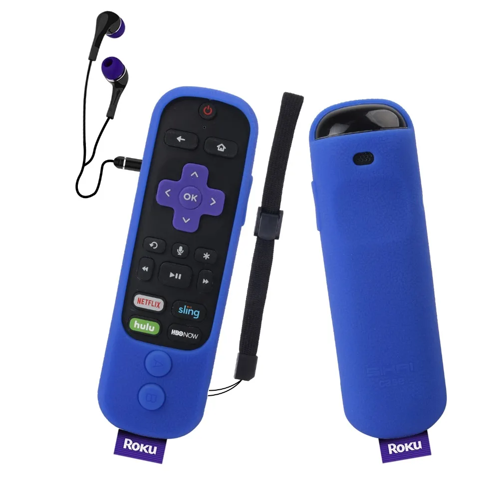 SIKAI чехол для пульта дистанционного управления Roku Ultra Remote силиконовый защитный чехол для ROKU усиленный голосовой пульт для Roku Streaming Stick