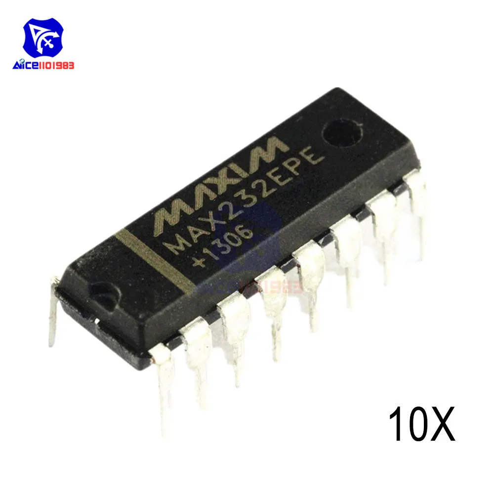 Оригинальные интегральные схемы MAX232EPE MAX232 RS232 DIP16 10 шт./лот|Интегральные схемы| |