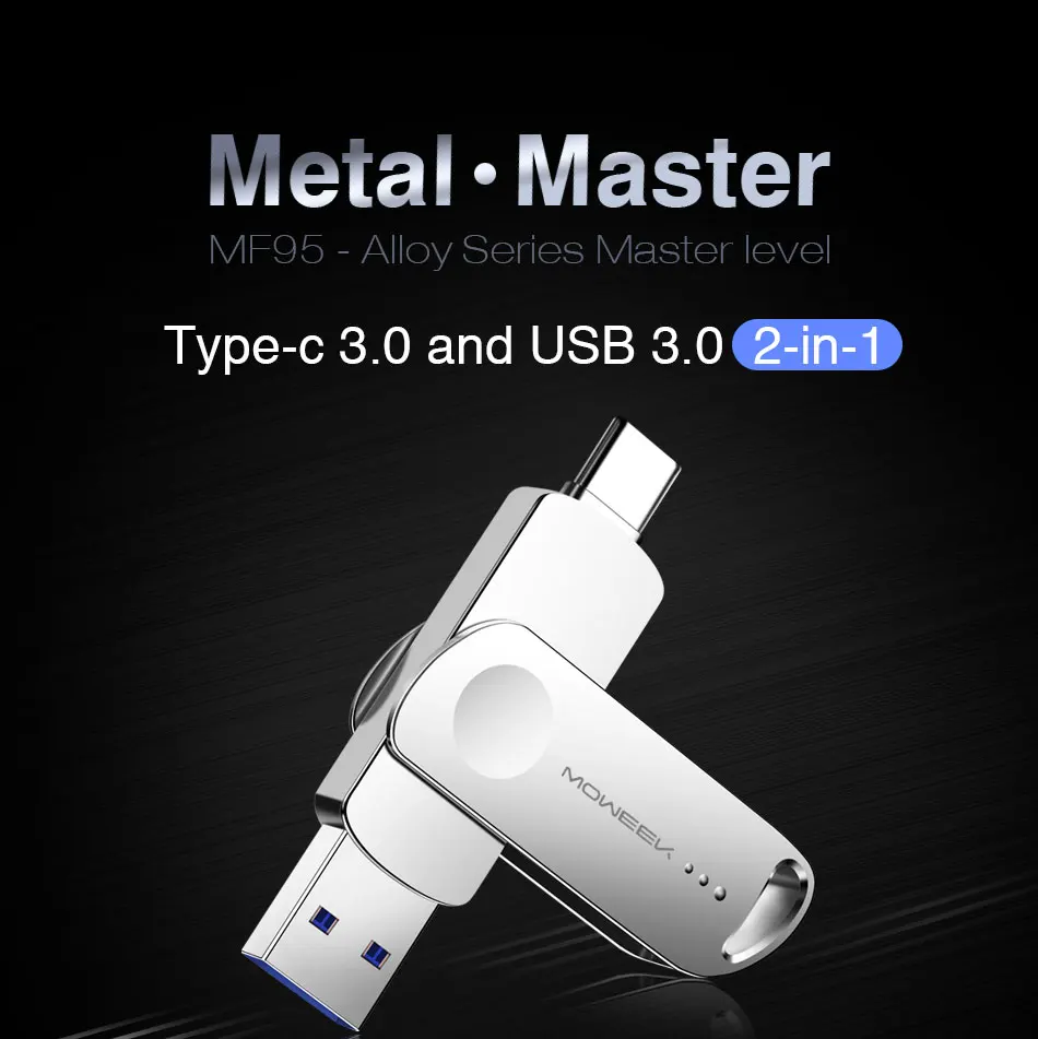 USB флеш-накопитель Moweek MF93, 128 ГБ, 64 ГБ, USB флеш-накопитель типа C, 32 ГБ, 16 ГБ, 8 ГБ, OTG, usb флешка, высокоскоростной флеш-накопитель USB 3,0