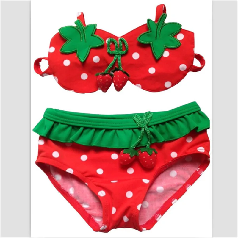 Комплект из двух предметов для маленьких девочек купальный костюм с милой