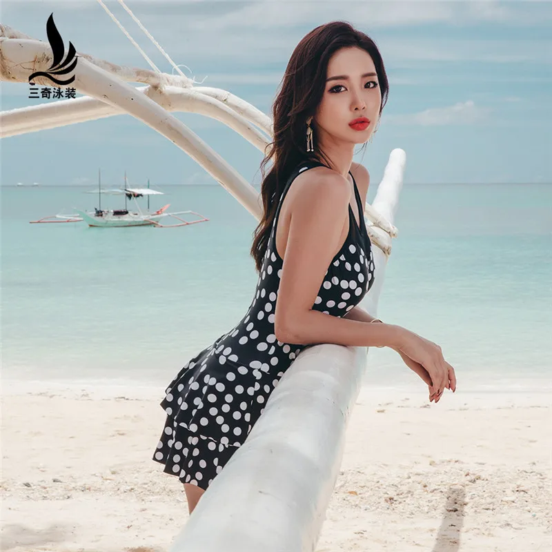 Женский раздельный купальник SANQI облегающий со стальной поддерживающей