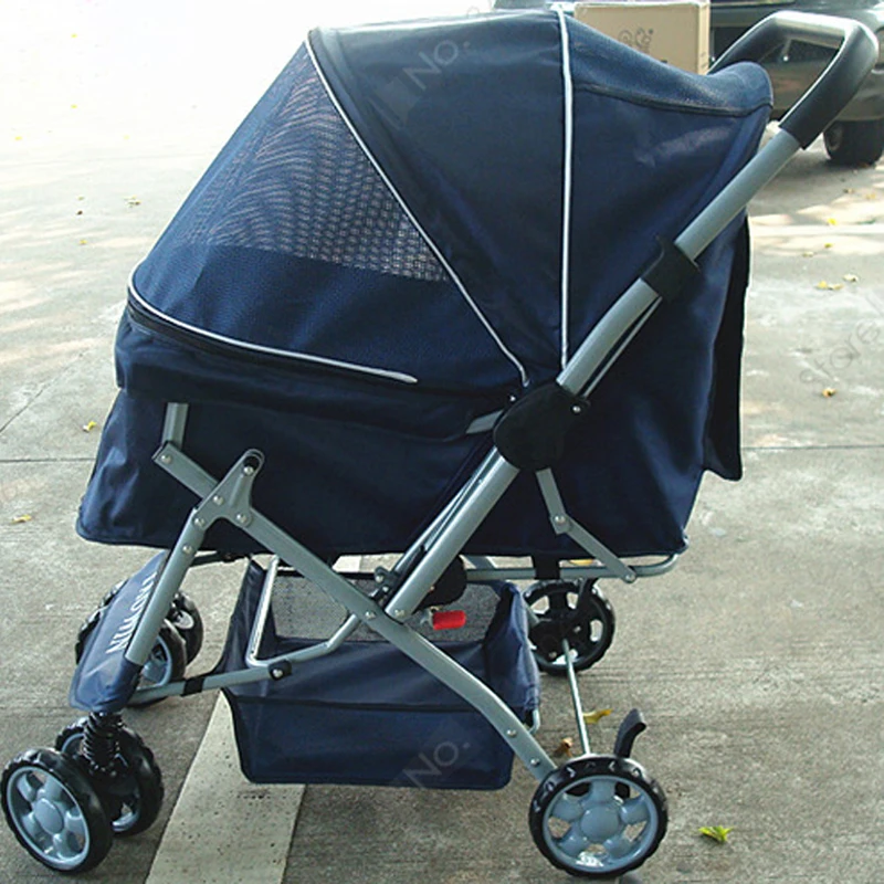 Переносная Складная коляска для собак/кошек/переносная тележка домашних