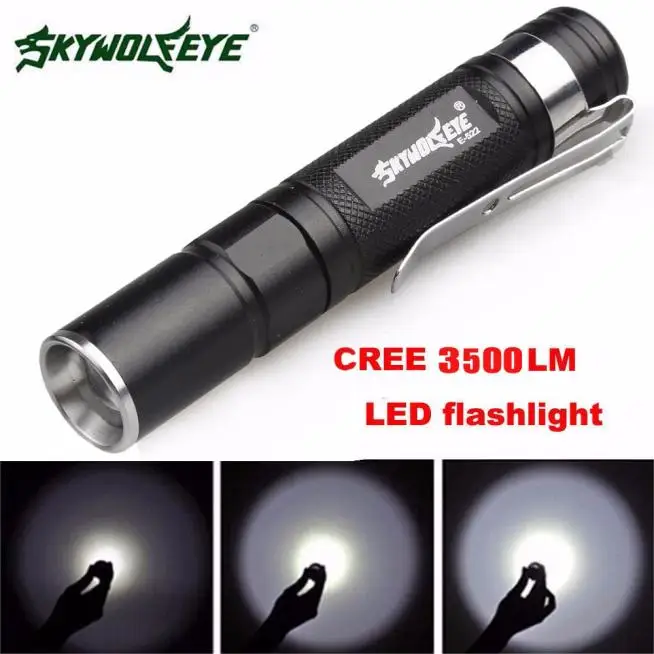 Теплый угловой LM High Quali Mini 3500LM Zoomable CREE Q5 светодиодный светильник-вспышка 3 режима фонарь супер яркий светильник#4J17