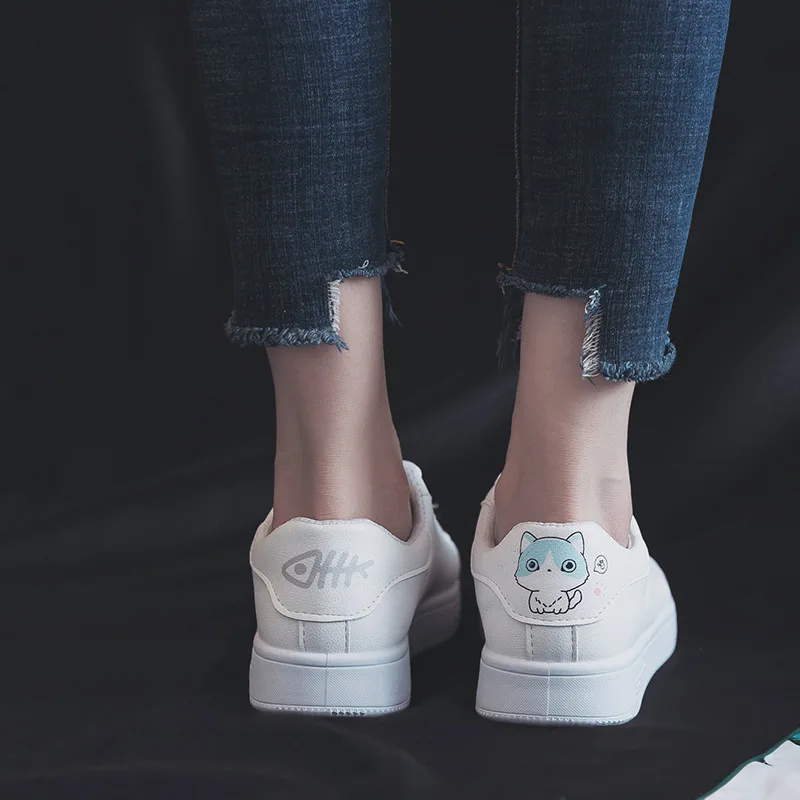 Прямая поставка женские кроссовки Модные дышащие вулканизированные