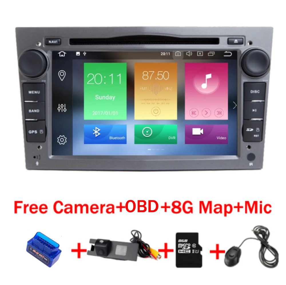 Автомагнитола для Opel Astra Vectra Corsa 4 + 32 ГБ Android 8 1 GPS Wi Fi Bluetooth|Автомагнитолы| |