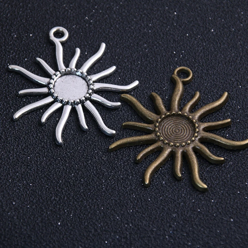 2 шт. подвеска для кабошона с бронзовым покрытием 12 мм | Украшения и аксессуары