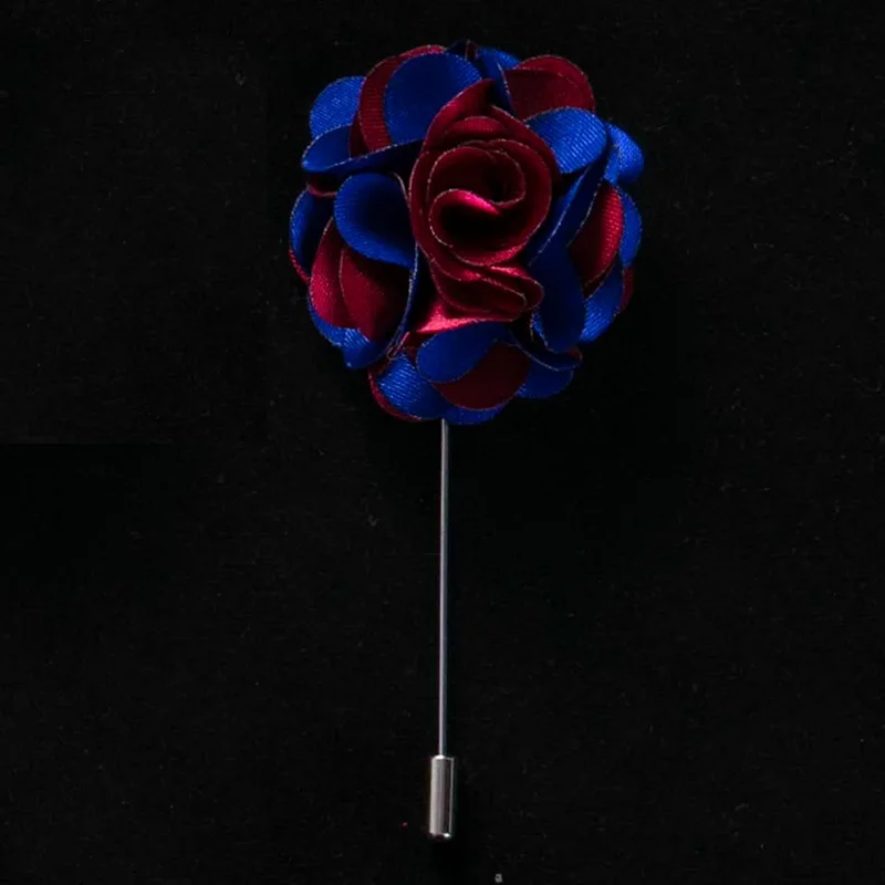 No.5 lapel pin Тканевая булавка на лацкане, ручная работа, два цвета, смешанная ткань, для мужчин и женщин, для костюма, игла, брошь, 15 цветов, модная, многофункциональная брошь на булавке - Окраска металла: No.5 lapel pin