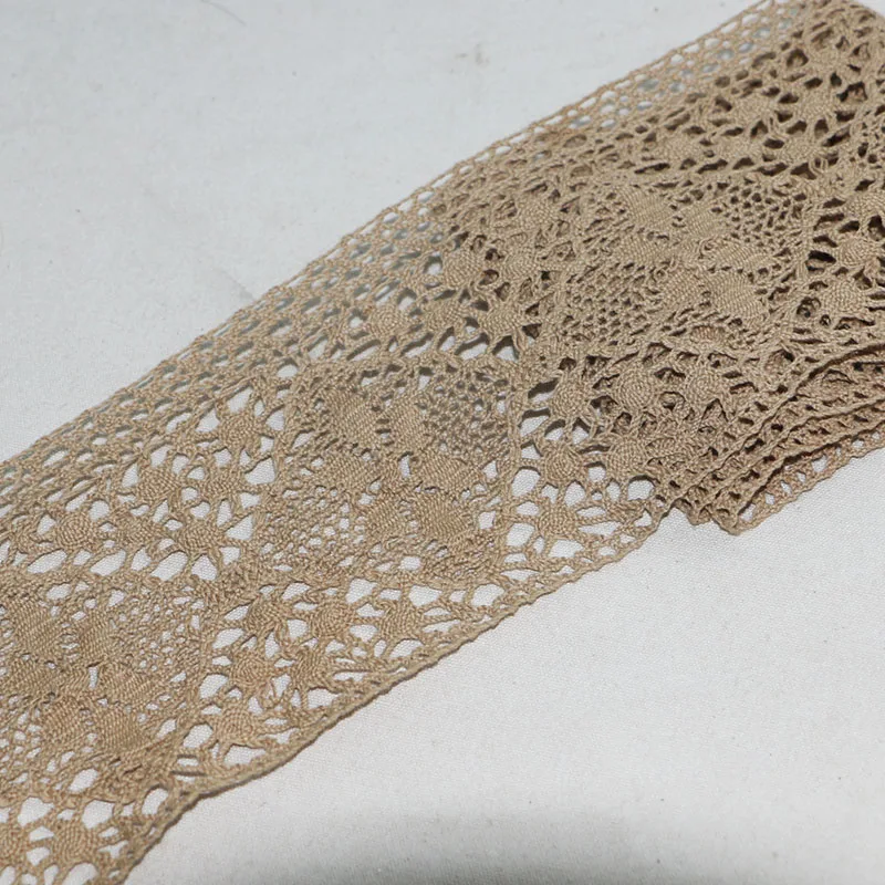 10 см 1 ярд высокое качество желтое кружево хлопковое шитье мебель для дома