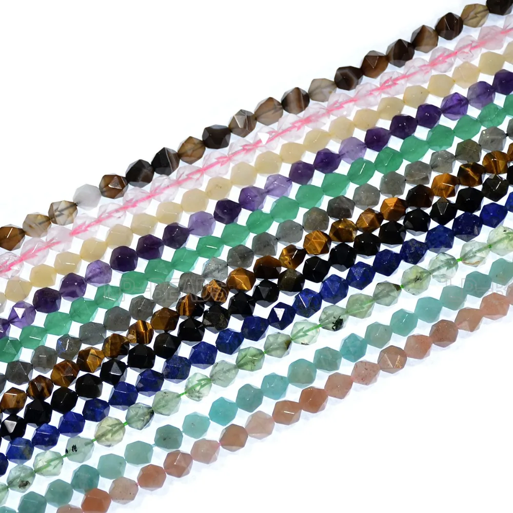 Натуральный камень в форме крови 24 граненые полигоны драгоценные камни бусины