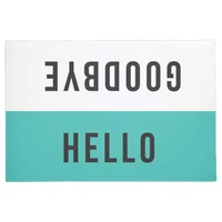 hello goodbye classic and cute doormat home decoration entry non slip door mat rubber washable floor