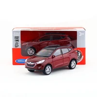 136 scale hyundai tucson ix35 suv toy car welly diecast model pull back doors openable educational collection gift for children