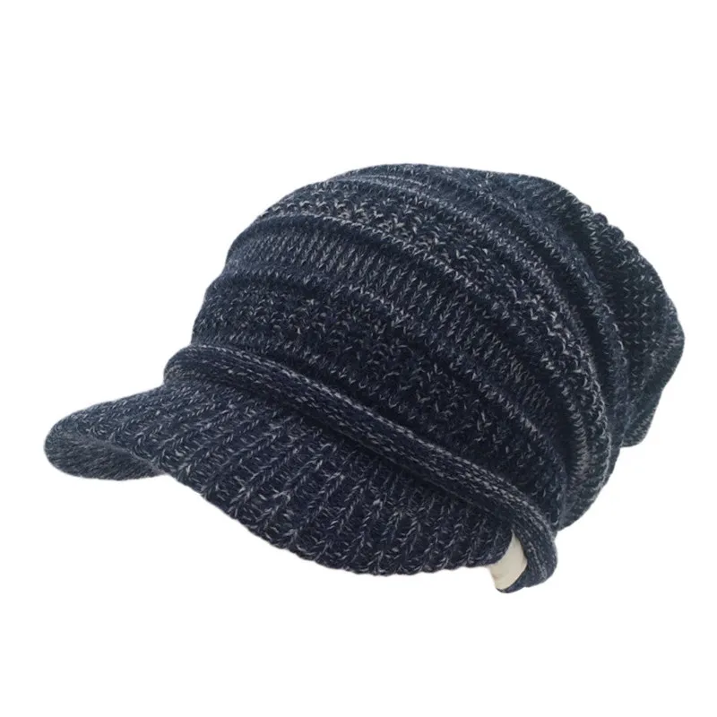 2018 зимние Snapback женские шапки для папы Хлопковые вязаные теплые бейсболки дам