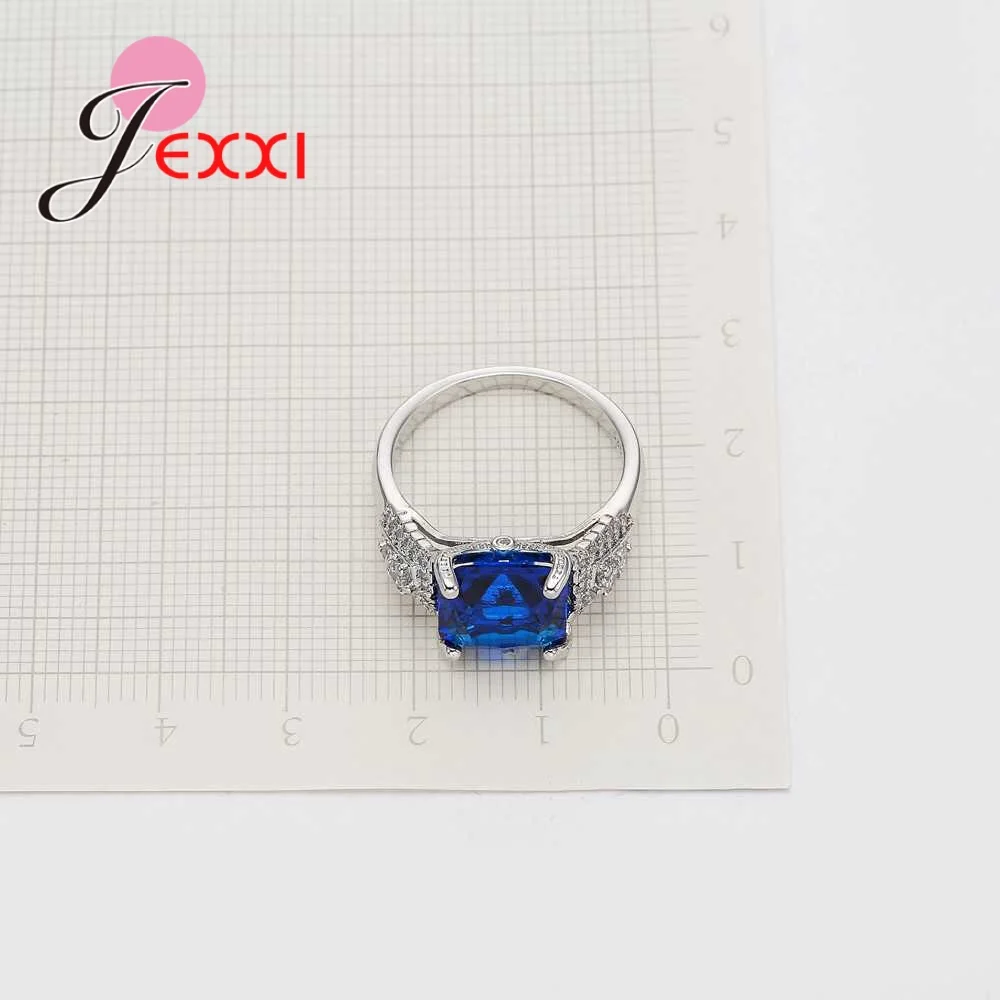 Кольцо из серебра 925 пробы в стиле панк с кристаллами | Украшения и аксессуары