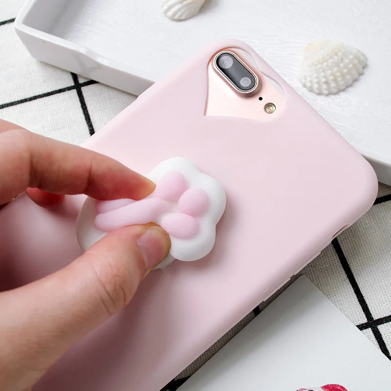 Togoat мягкими 3D Игрушечные лошадки Телефон чехол для iPhone 6 S 7 Plus 5 5S Дело сердце
