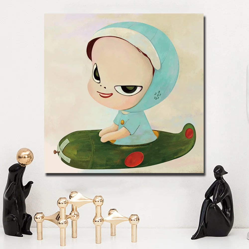 07 Мультяшная живопись Yoshitomo Nara Sleepwalking Dolls холст Художественная Живопись Печать Плакат Картина Настенная картина для детской комнаты домашний декор - Цвет: 07