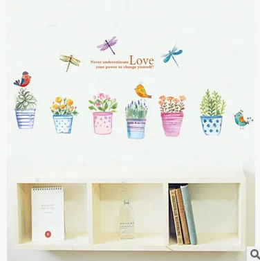 

Listed on the new personality potted wall stickers Secret garden LOVE Europe and the united wall stickers