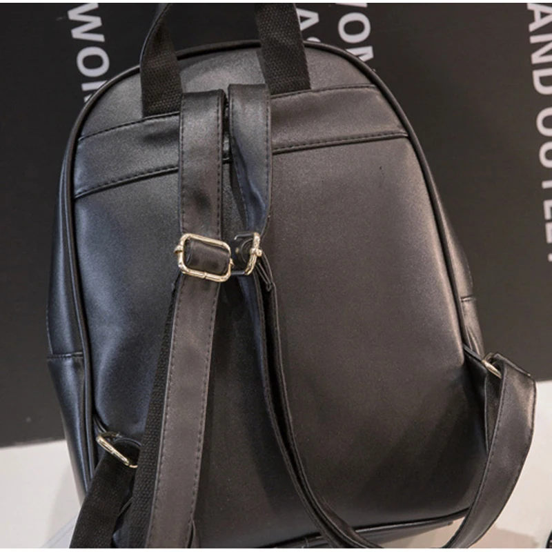 VMOHUO Алмазный Кожаный полосатый рюкзак женский маленький школьный для девочек