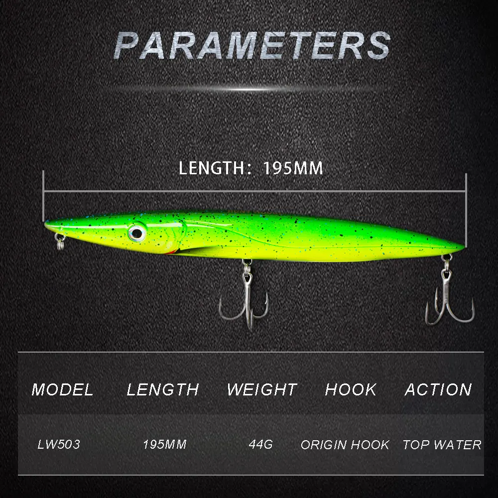 Рыболовная приманка Hunthouse 2020 topwater карандашные приманки жесткая на окуня 195 мм 44 г