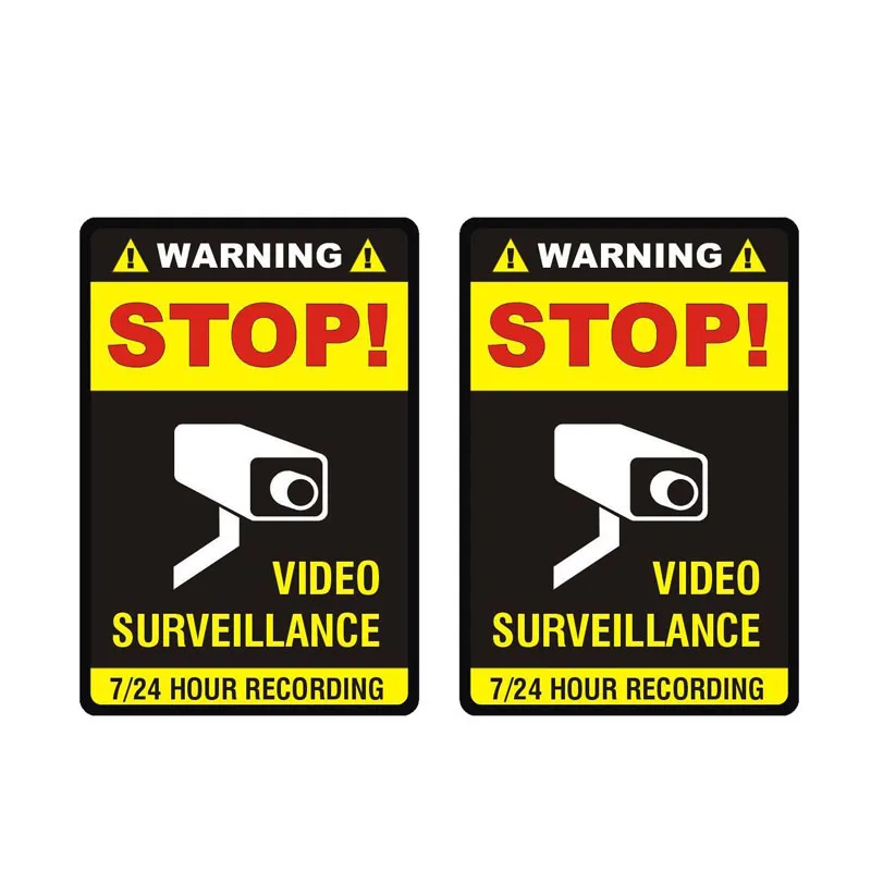 2 шт. автомобильные наклейки для видеонаблюдения 7 1 см х 10 | Автомобили и мотоциклы
