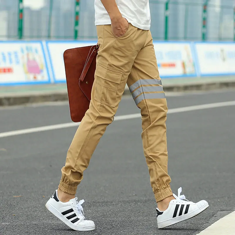 Fashion Casual Slim Mens Khaki Pants 