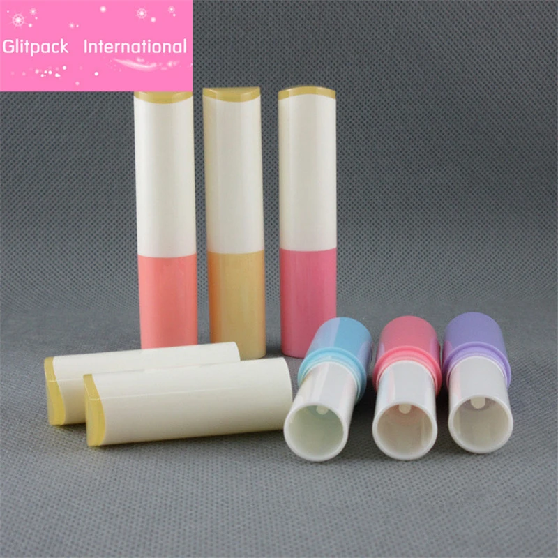 2018 new DIY lip makeup care candy color empty lip balm tubes 4g cute lip balm container plastic for lip balm tube