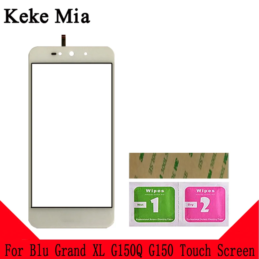 White No Tools Keke Миа 5," мобильный сенсорный экран для Blu Grand XL G150Q сенсорный экран сенсор дигитайзер Панель переднее стекло инструменты - Цвет: White No Tools