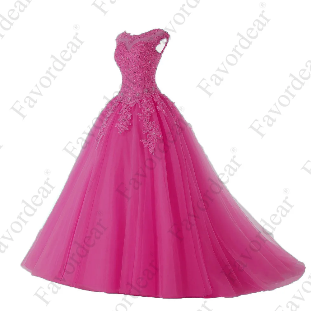 Favordear Пышное Платье с бисером, милое 16 платье Vestidos De 15 Anos, с рукавами-крылышками, зеленое, бордовое, бальные платья, вечерние платья - Цвет: BLF-130