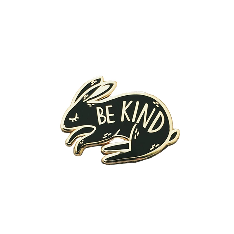 Be Kind эмалированный штифт с кроликом | Украшения и аксессуары