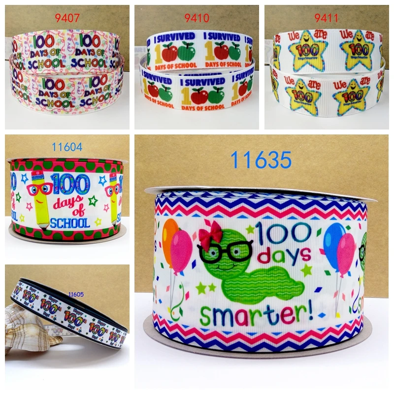 Бесплатная доставка 50 ярдов мультфильм печатных grosgrain ленты 11635 | Дом и сад