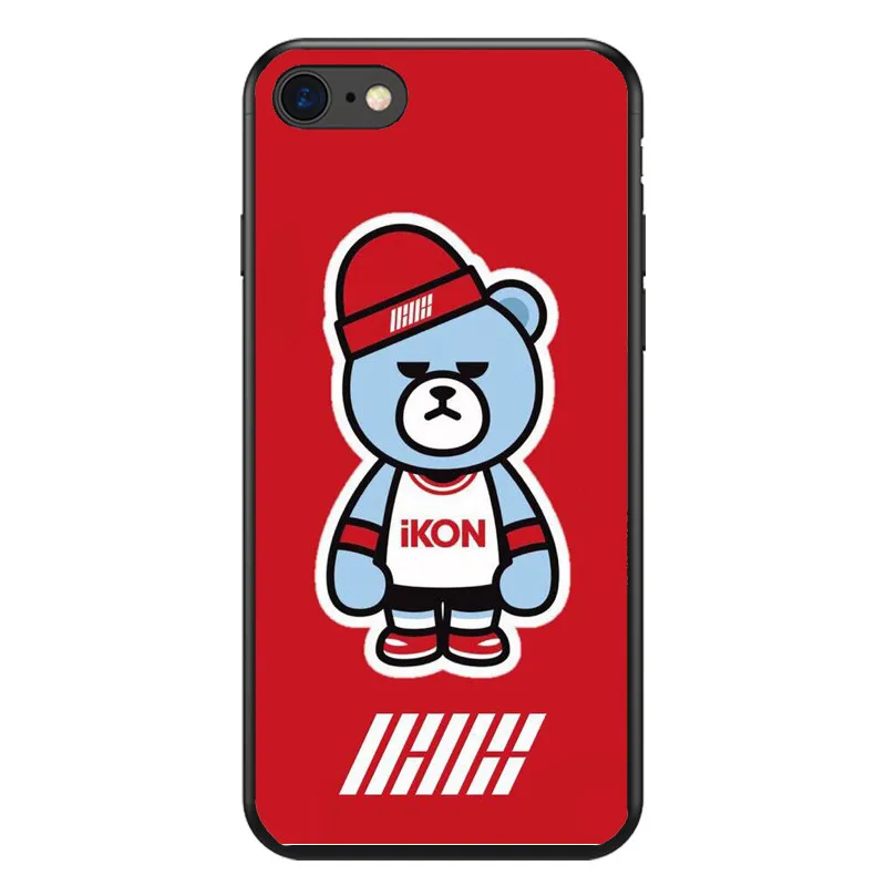 TPU IKON KPOP мальчик группа шаблон дизайн Мягкий Силиконовый ТПУ чехол для телефона чехол для iphone 4 5 6 6S 7 8 PLUS X XS XR XMAX Funda Coque Capa - Цвет: TPU