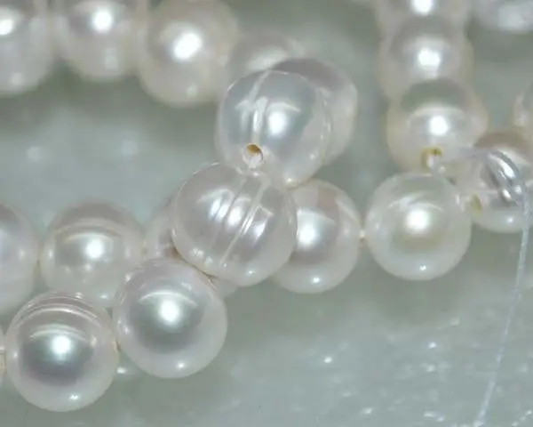 Огромное Жемчужное ожерелье 18 дюймов 12 мм из натурального барочного белого