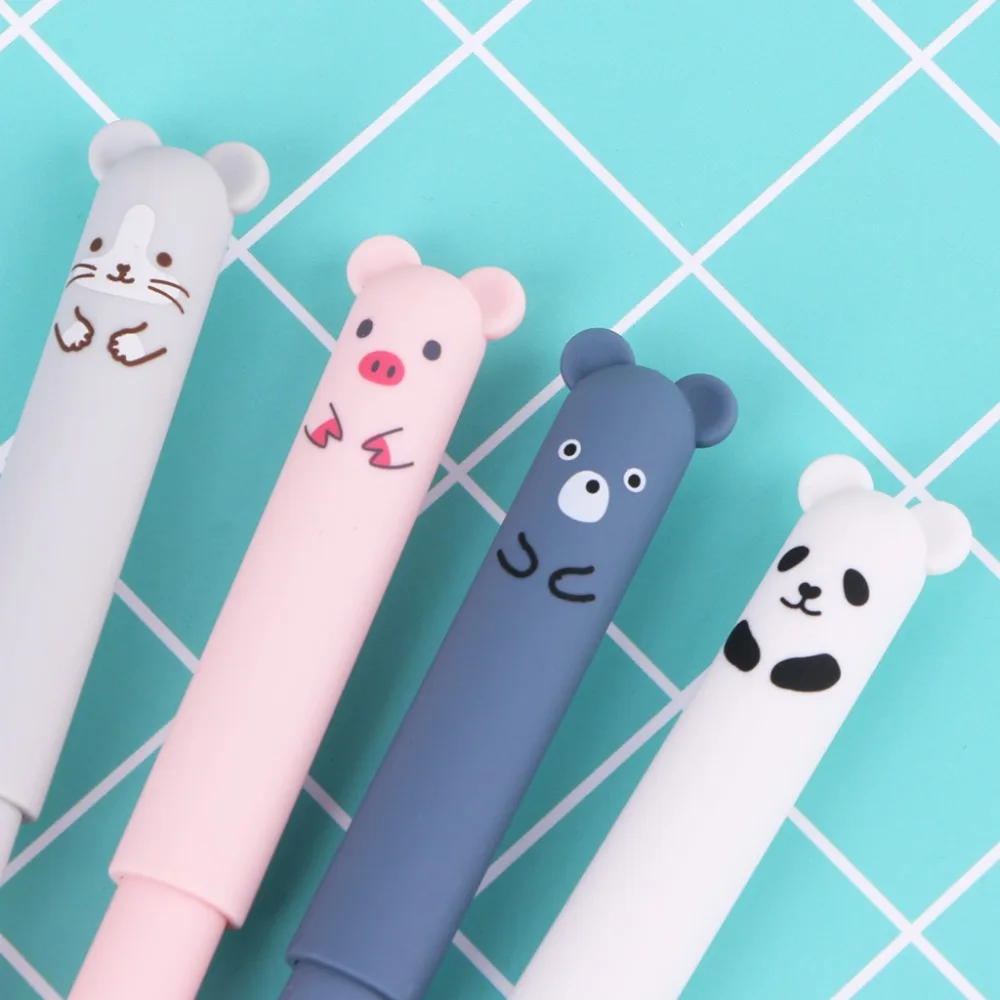 3 шт. Kawaii гелевая ручка в стиле мультфильма стираемые школьные канцелярские