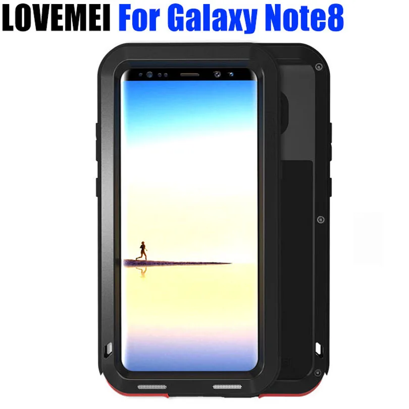 Для SAMSUNG GALAXY NOTE 8 оригинальный ударопрочный Алюминиевый металлический чехол LOVE MEI